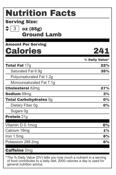 Ground Lamb